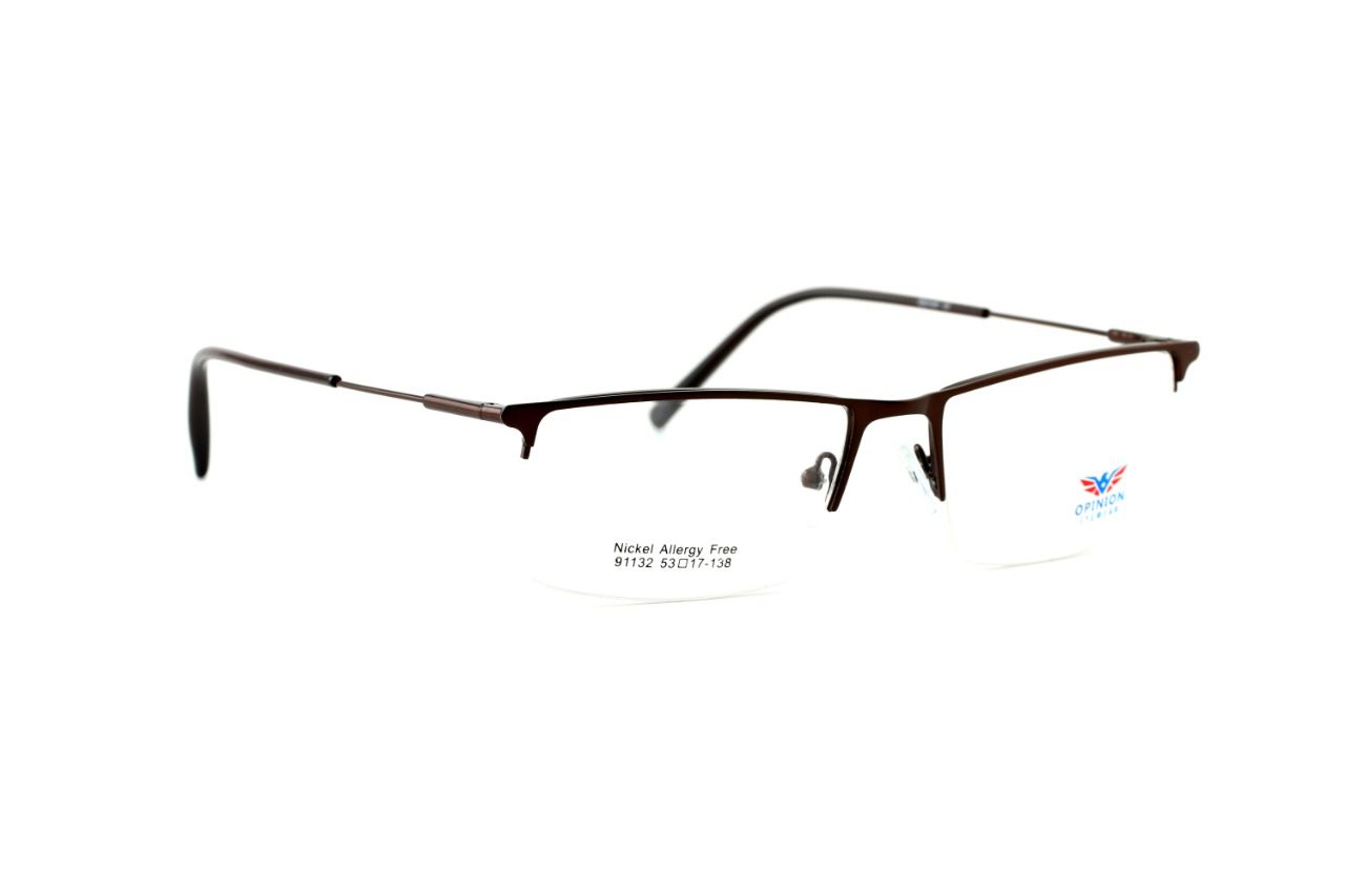 half rim rectangle glasses