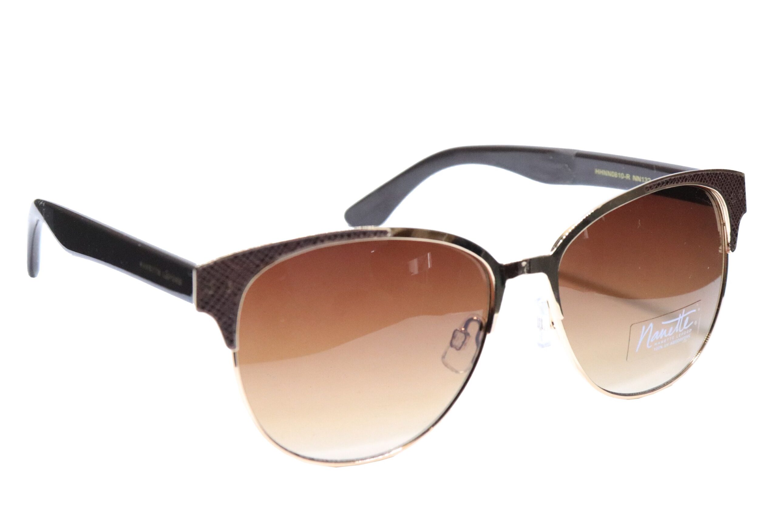 Gold Full Rim Cat Eye Prescription Sunglasses