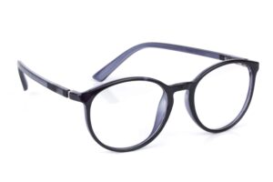 Black Grey Full Rim Round Computer Glasses
