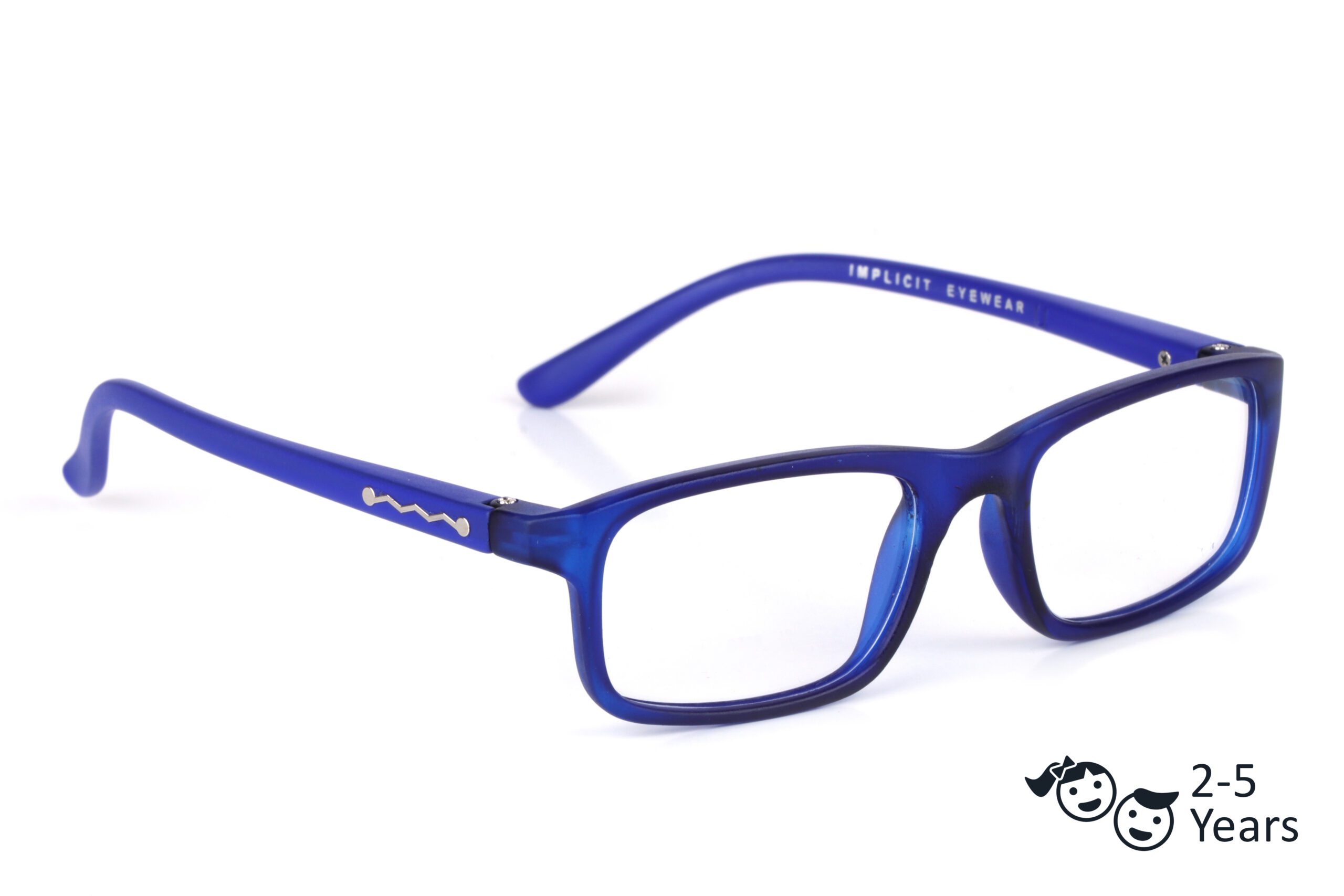 Blue Full Rim Rectangle Kids Computer Glasses