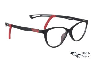 Black Full Rim Cat Eye Kids Eyeglasses