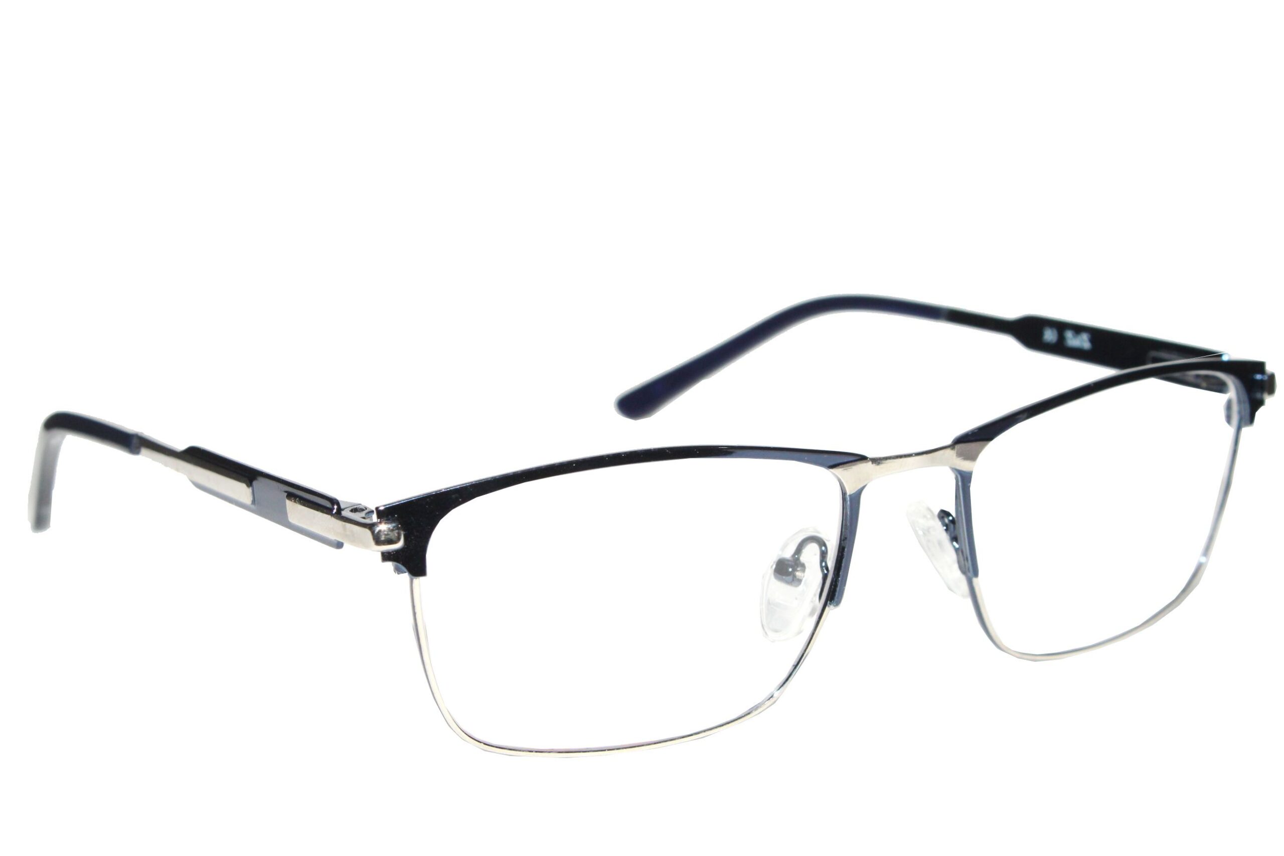 Silver Blue Full Rim Club Master Eyeglasses