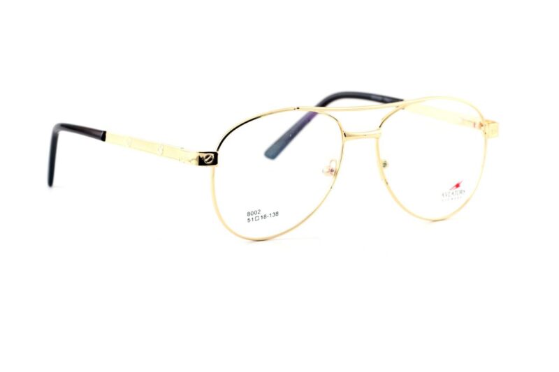 Gold Full Rim Aviator Eyeglasses
