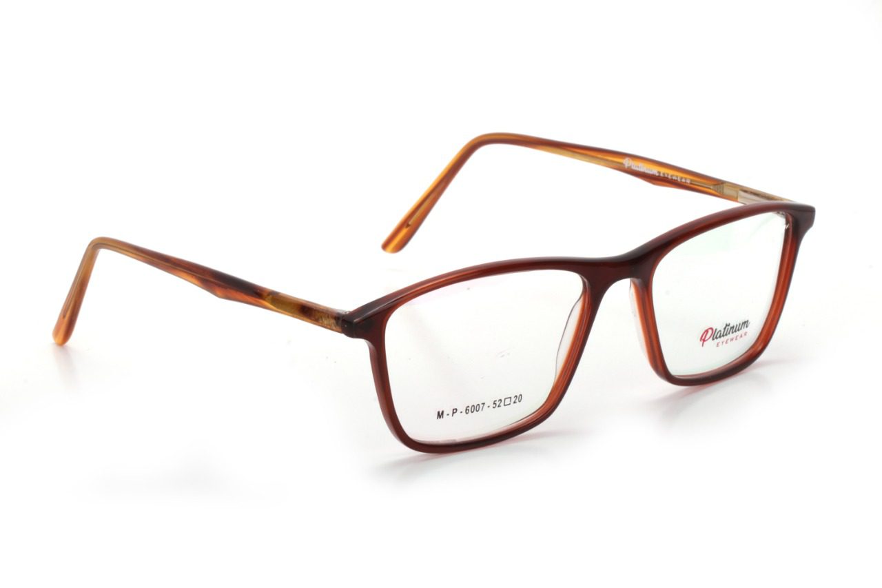 Brown Full Rim Rectangle Eyeglasses