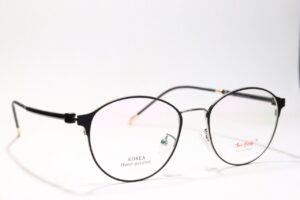 Black Full Rim Round Eyeglasses