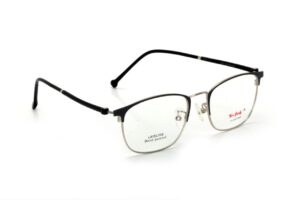 Silver Gray Brown Full Rim Club Master Eyeglasses