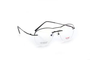 Black Half Rim Aviator Eyeglasses
