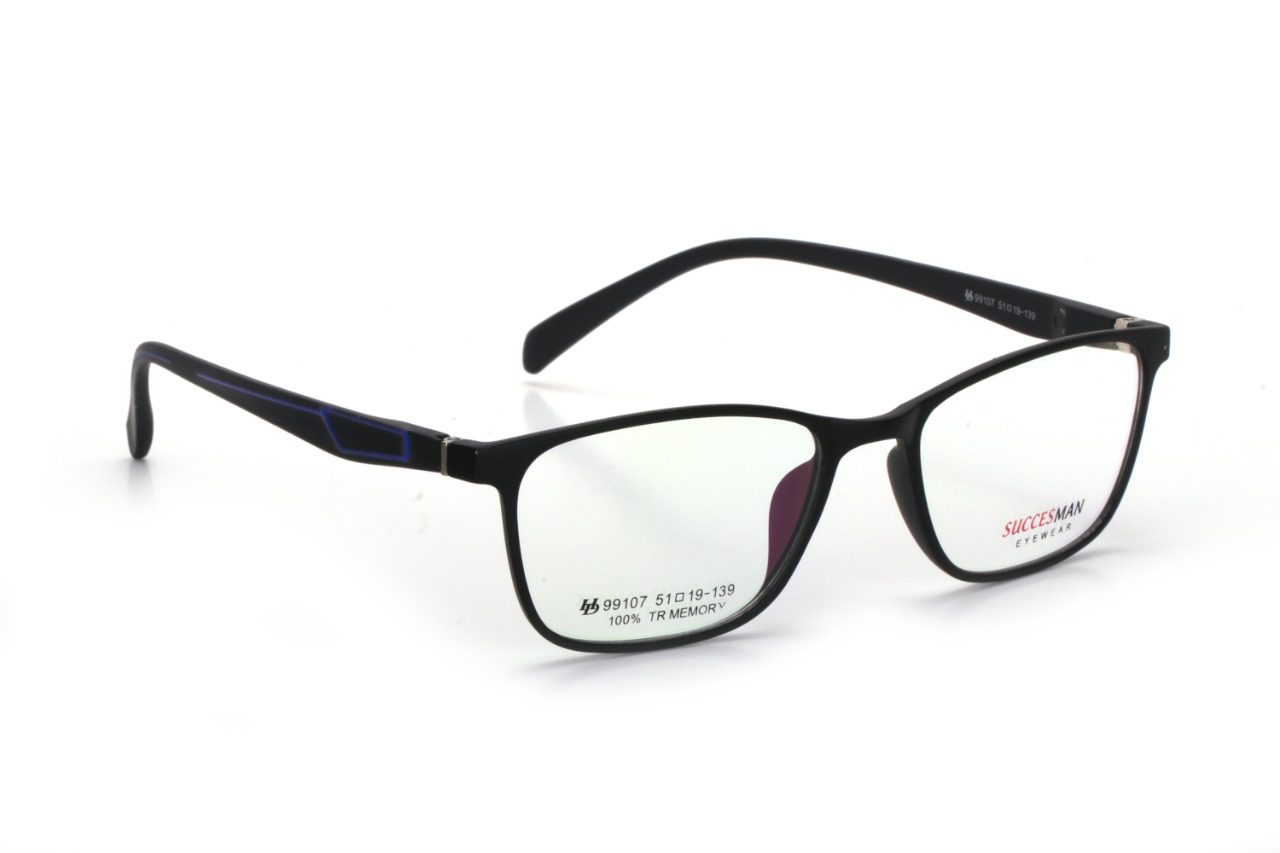 Black Full Rim Rectangle Eyeglasses