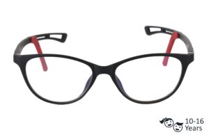 Black Full Rim Cat Eye Kids Eyeglasses