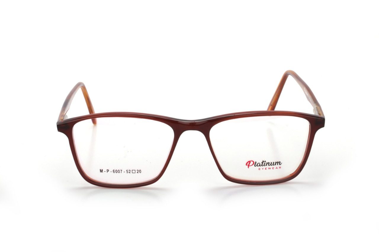 Brown Full Rim Rectangle Eyeglasses