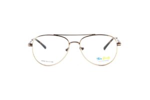 Gold Full Rim Aviator Eyeglasses