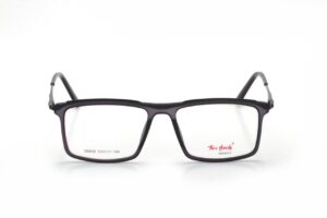 Transparent Black Full Rim Rectangle Eyeglasses