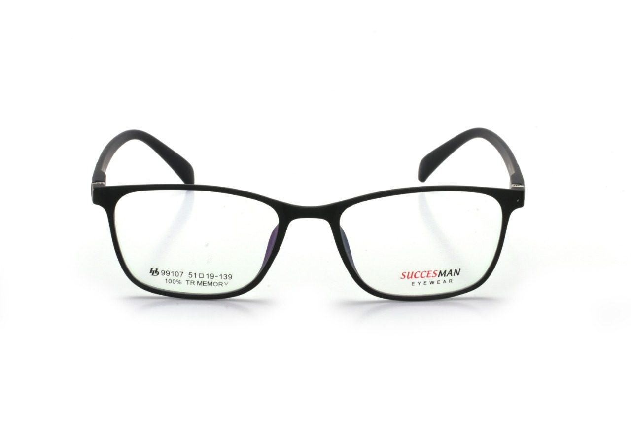 Black Full Rim Rectangle Eyeglasses