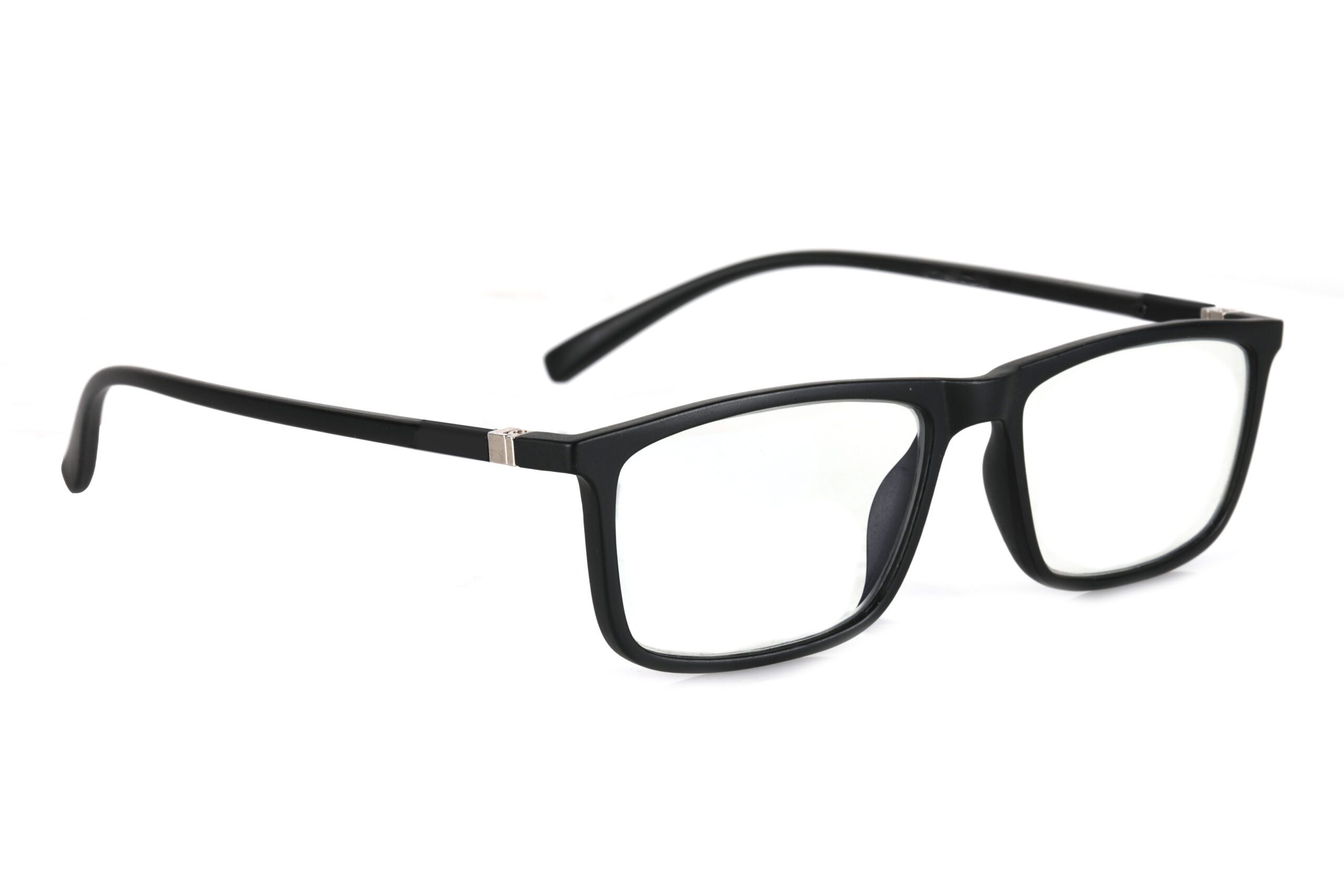 Matte Black Full Rim Rectangle Eyeglasses