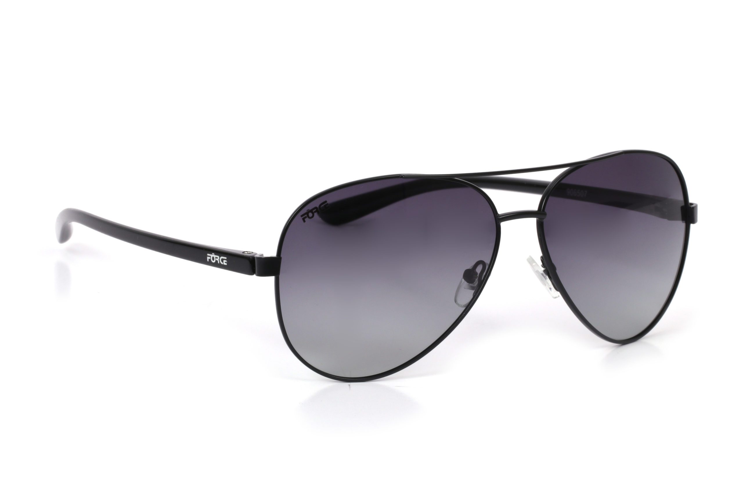 Black Full Rim Aviator Metal Medium Men FORCE SGHRA0076 Sunglasses -  Eyefoster.com